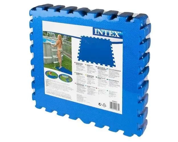 Set 8 piese Intex, covor protectie pentru piscina/gradina, Albastru
