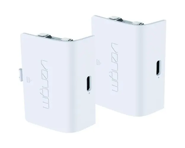 Set 2 baterii Venom VS2872, pentru Xbox One/Xbox Seriile S & X, 850 mAh (Alb)