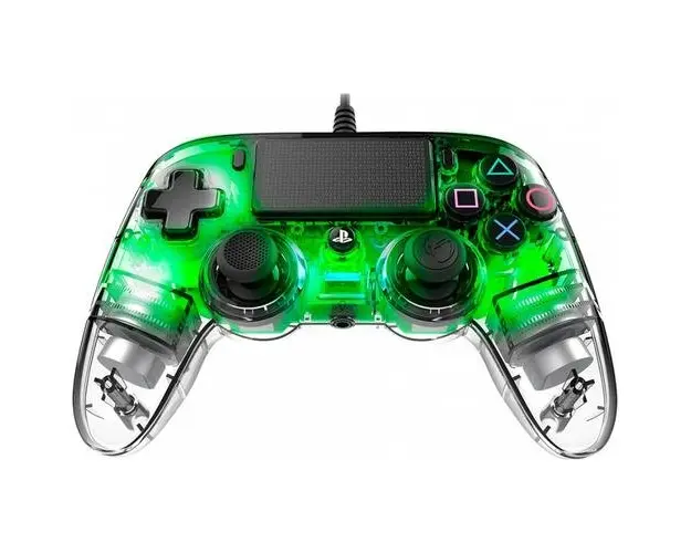 Controller cu fir Nacon Light pentru Playstation 4, Verde
