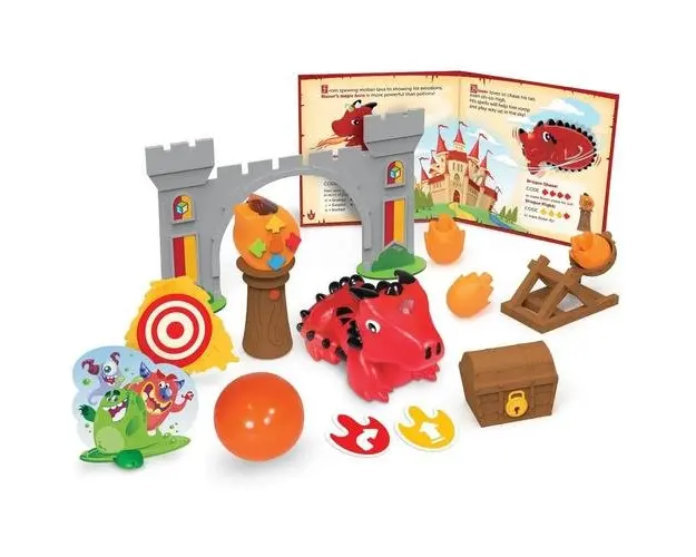 Set 12 carduri de codare Aventurile dragonului Blazer Learning Resources