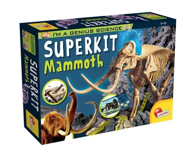 Joc educativ Experimentele micului geniu, Kit paleontologie mamut LISCIANI