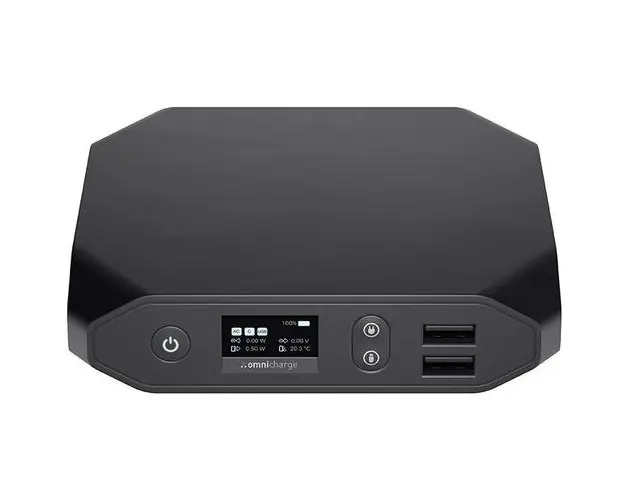 Baterie externa Omnicharge Omni20 + Pro Bundle 20000 mAh cu USB-C & Port AC & DC, 2 x USB-A, Negru