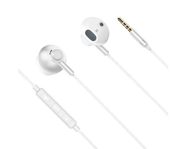 Casti in ear cu fir Kruger&Matz B2 cu microfon KMPB2, alb