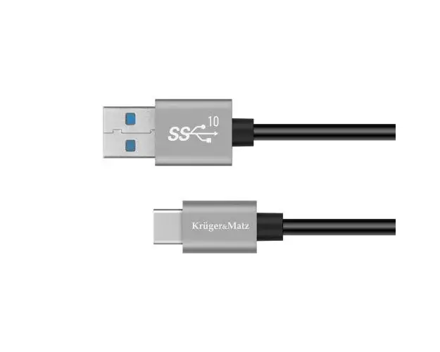 Cablu USB - USB tip C 10 Gbps 1m Kruger&Matz Basic KM1263