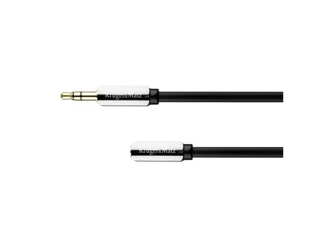 Cablu prelungitor jack 3.5 tata - jack 3.5 mama, 1.8 M Kruger&Matz