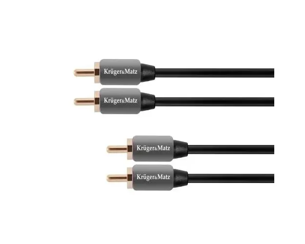 Cablu 2 x RCA - 2 x RCA 1.8 m Krüger&Matz