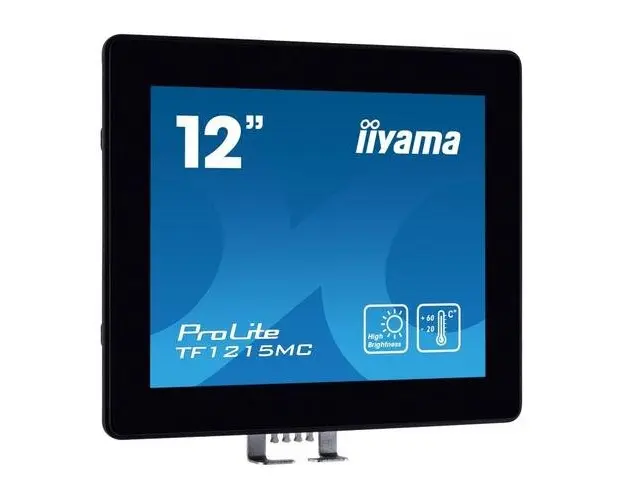 Monitor IPS LED iiyama ProLite 12.1inch TF1215MC-B1, XGA (1024 x 768), VGA, HDMI, DisplayPort, IP65, Touchscreen (Negru)