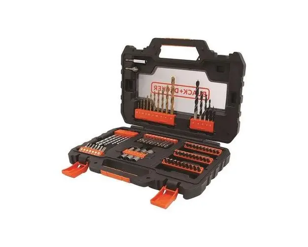Trusa de gaurit si insurubat 76 piese Black & Decker A7231-XJ