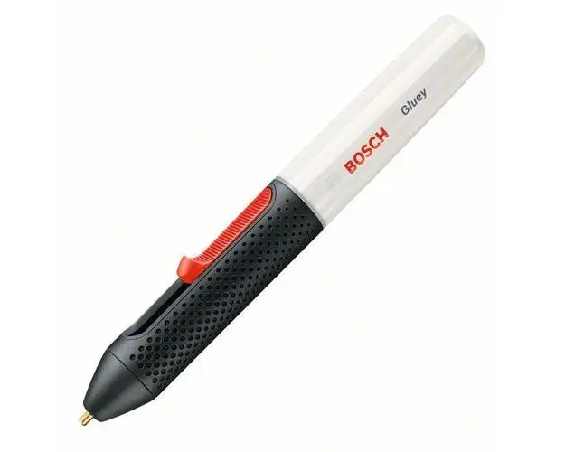 Pistol de lipit electric cu acumulator Bosch GLUEY  marshmallow, 2.1 Ah, 150C temperetura lipire, 7 mm diametru bagheta