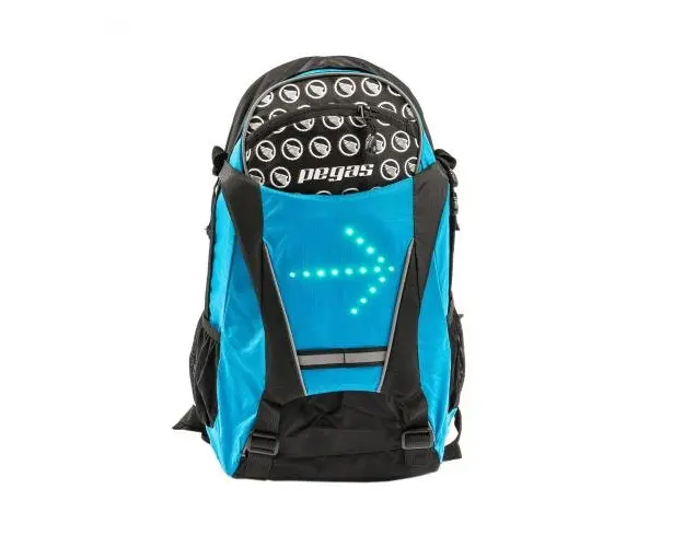 Rucsac Pegas cu semnal luminos, Albastru/Negru