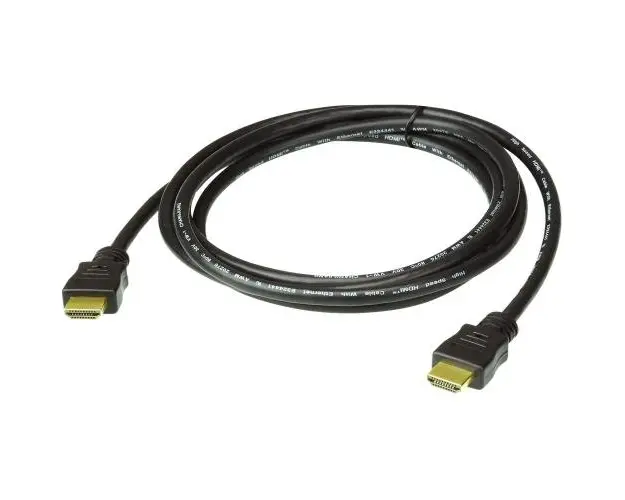 Cablu Aten HDMI 2.0V, 2L-7D01H, tata-tata, 4K, Ethernet, aurit, 1 m, negru