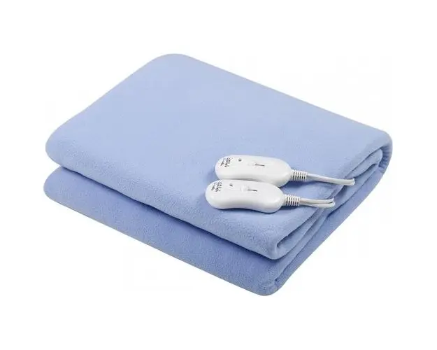 Patura cu incalzire electrica GALLET CCH160, 160X140 cm, 2x60W, bleu