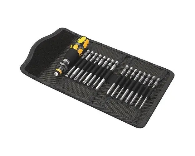 Set maner surubelnita cu biti lungi, 17 bucati, ESD, Wera Kraftform Kompakt 60ESD