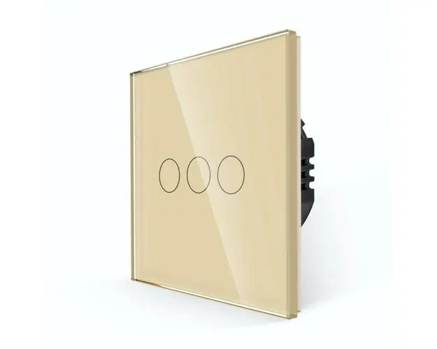 Intrerupator Triplu cu Touch LUXION LX-ST-301G-G (Auriu)