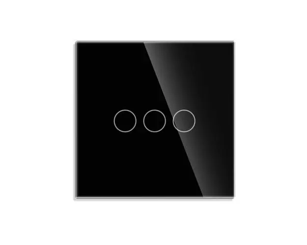 Intrerupator Triplu cu Touch LUXION LX-ST-301G-B (Negru)