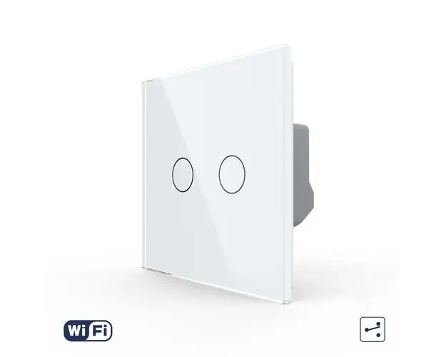 Intrerupator Dublu cap scara/cap cruce Wi-Fi LIVOLO cu Touch