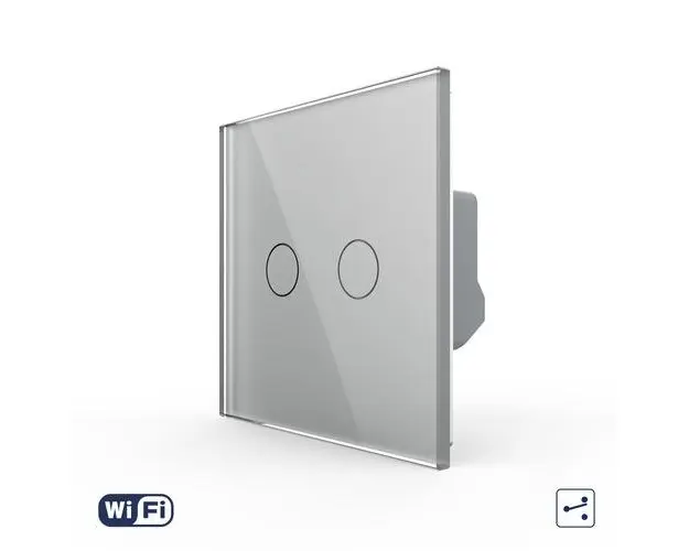 Intrerupator Dublu cap scara/cap cruce Wi-Fi LIVOLO cu Touch