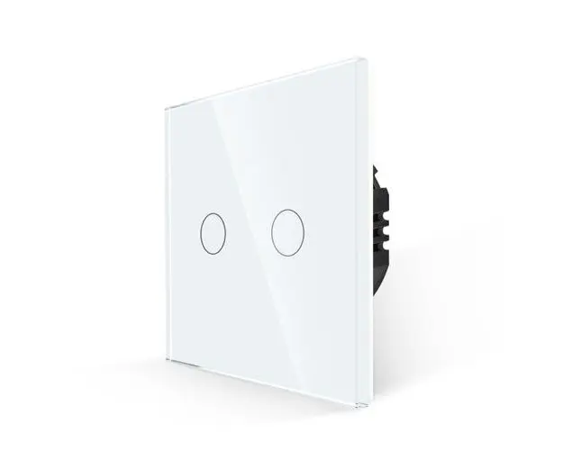 Intrerupator Dublu cu Touch din Sticla LUXION