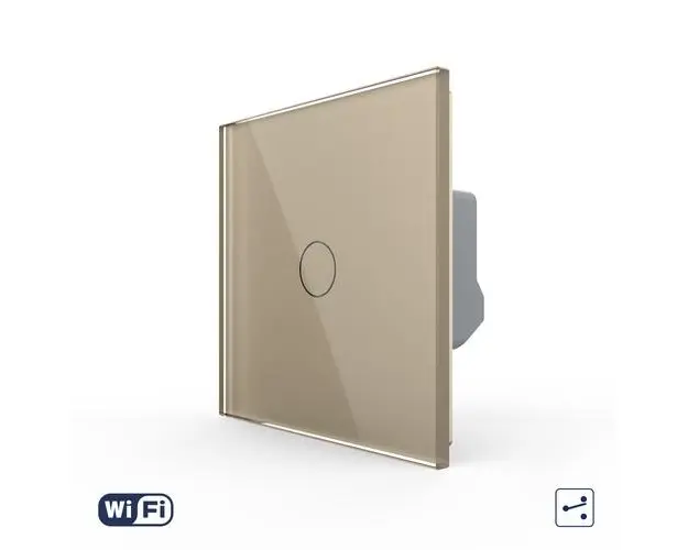 Intrerupator Simplu Cap scara-Cruce WIFI cu Touch LIVOLO  Serie Noua