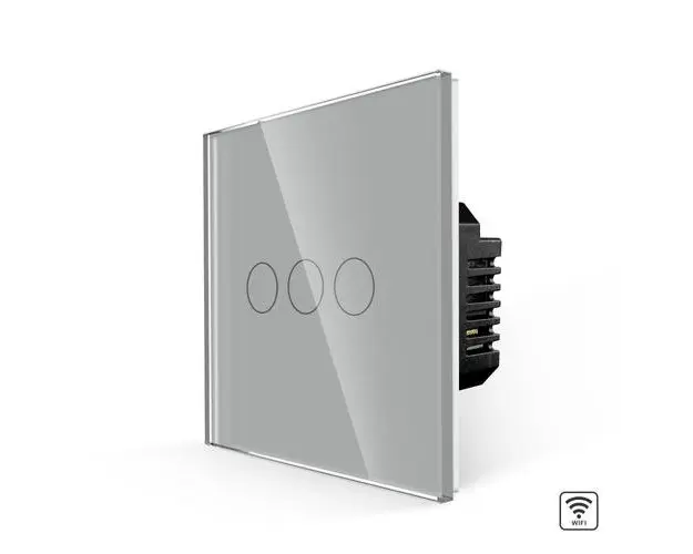 Intrerupator Triplu Wi-Fi cu Touch din Sticla LUXION