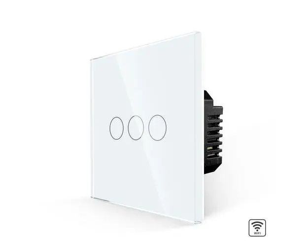 Intrerupator Triplu Wi-Fi cu Touch din Sticla LUXION
