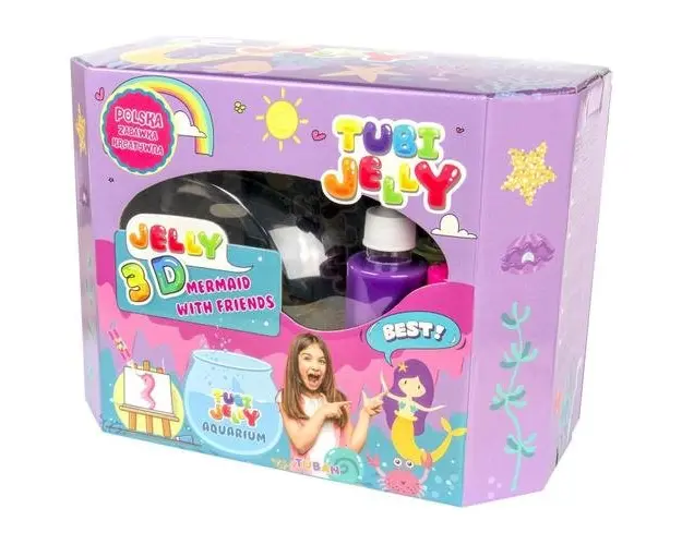 Set Tubi Jelly cu 8 culori si un acvariu mare