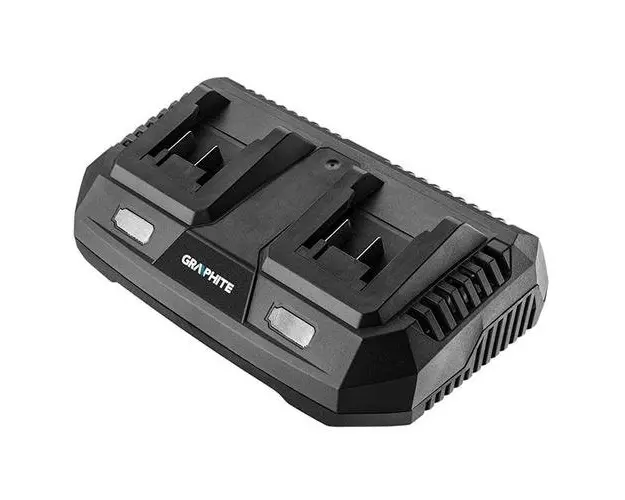 Incarcator dublu pentru acumulatori Graphite Energy+, 58G085, 21.5 V, 3000 mA