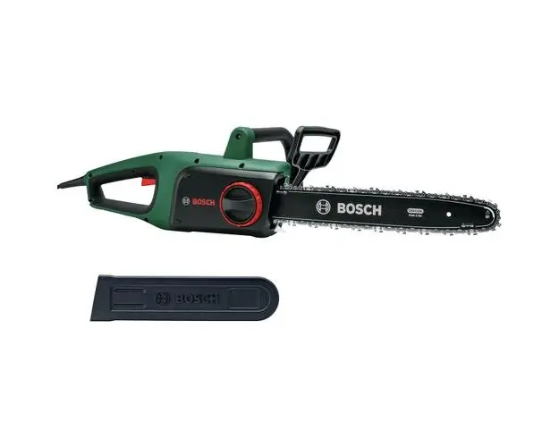 Drujba (fierastrau cu lant) Bosch UniversalChain 06008B8402, 1800 W, 40 cm lungime lama, 12 m/s viteza lant, lant Oregon, capac lant, ghidaj