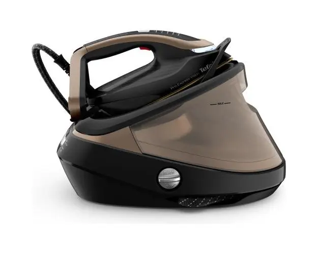 Statie de calcat cu boiler de inalta presiune Tefal Pro Express Vision GV9820E0, 3000 W, capacitate rezervor 1.1L, jet abur 750g/min, varf iluminare LED, tehnologie Smart Steam, sistem antipicurare, talpa Durilium AirGlide Autoclean