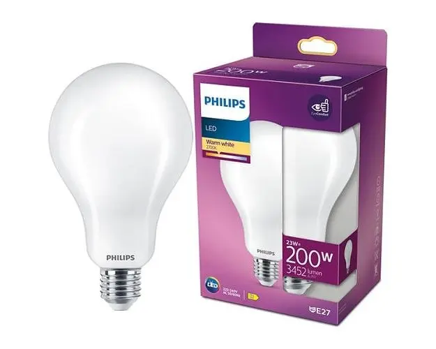 Bec LED Philips Classic A95, 23W (200W), 3452 lm, lumina alba calda (2700K)