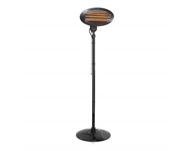 Incalzitor pentru terasa, TRISTAR, 2000W, 3 trepte de incalzire, picior cu inaltime 1.80 m pana la 2 m, posibilitate montare pe perete, negru