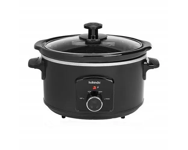 Slow cooker TRISTAR VS-3915, 3.5 litri, 2 setari temperatura, vas ceramica detasabil, functie pastrare la cald, Negru