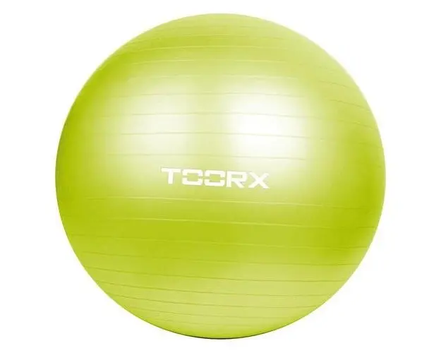 Minge Gimnastica TOORX 65 cm verde, pompa inclusa