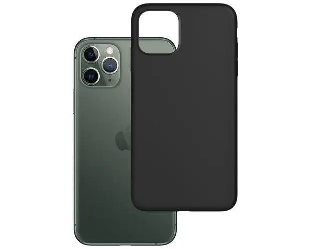Protectie Spate 3MK Matt Case pentru iPhone 12 Pro Max (Negru)