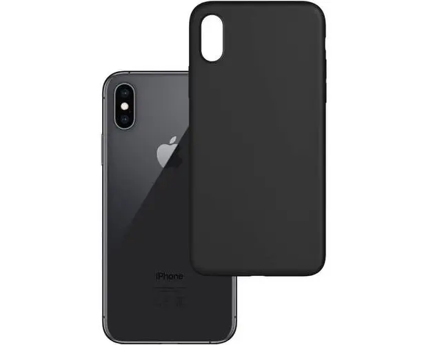 Protectie Spate 3MK Matt Case pentru Iphone XS/ X (Negru)