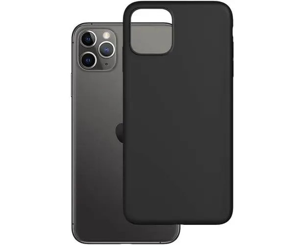 Husa de protectie 3MK Matt Case pentru Iphone 11 Pro, 1.2mm, Negru