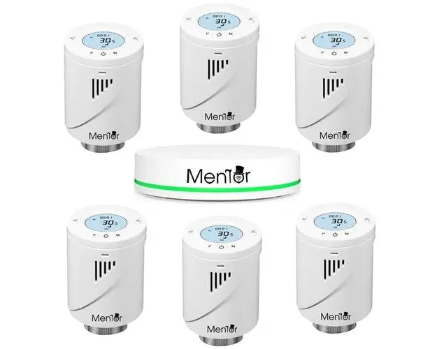 Kit Cap Termostatic pt calorifer si HUB Smart Mentor 6.1 ZigBee