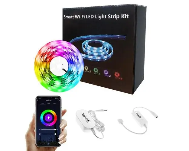 Kit Banda LED RGB Wireless Mentor SL004 WiFi IP65 2m A++ dimabila Premium