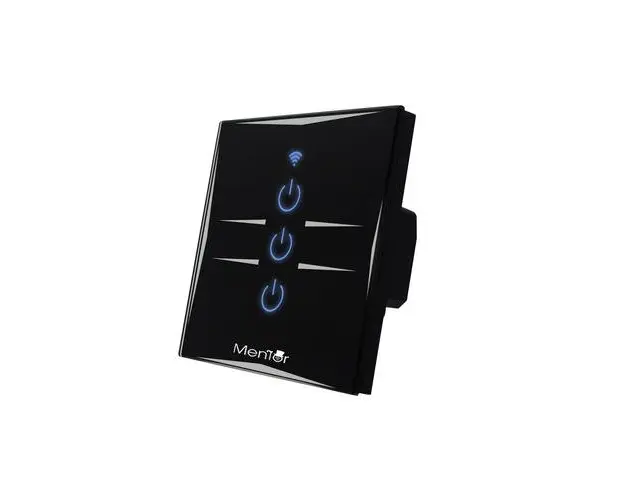 Intrerupator Smart triplu Mentor ES029 WiFi 10A 1800W, cu touch