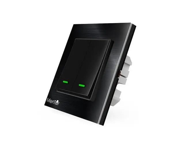 Intrerupator dublu Smart Mentor ES034 WiFi 10A 1200W, ignifug