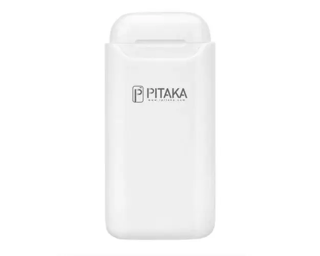 Suport Dock Incarcare Pitaka Air Pal Essential pentru Apple Airpods Gen 1 / Gen 2, Wireless, 1200mA, Alb