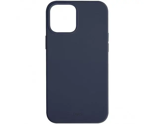 Protectie Spate Uniq Lino pentru iPhone 12 Mini (Albastru)