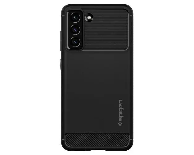 Protectie Spate Spigen Rugged Armor pentru Samsung Galaxy S21 FE (Negru)
