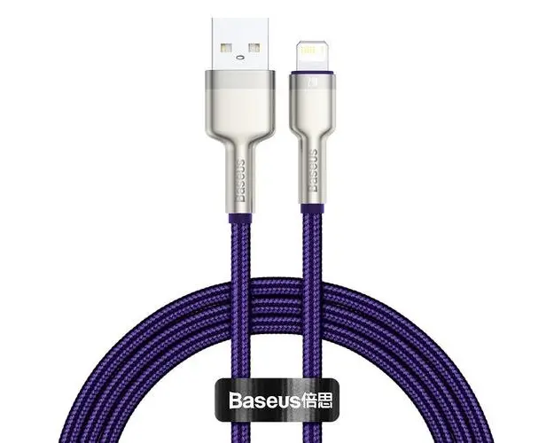 Cablu de date Baseus 6953156202269, USB - Lightning, 1 m, Mov