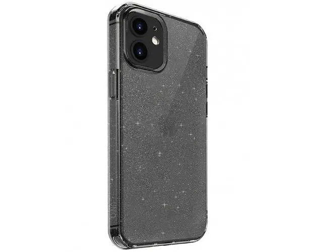 Protectie Spate Uniq LifePro Tinsel Glitter pentru iPhone 12 Mini (Gri)