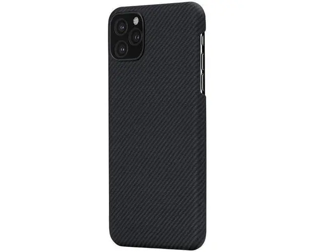 Husa de protectie Pitaka Air pentru Apple iPhone 11 Pro Max, Neagra/Gri