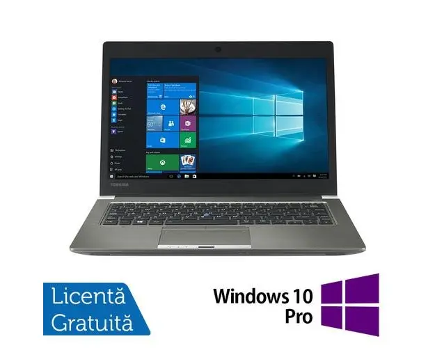 Laptop Refurbished Toshiba Portege Z30t-C-145, Intel Core i7-6500U 2.50GHz, 8GB DDR3, 256GB SSD, 13.3 Inch Full HD, Webcam + Windows 10 Pro