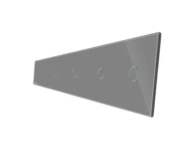 Panou 5 intrerupatoare simple cu touch Livolo din sticla