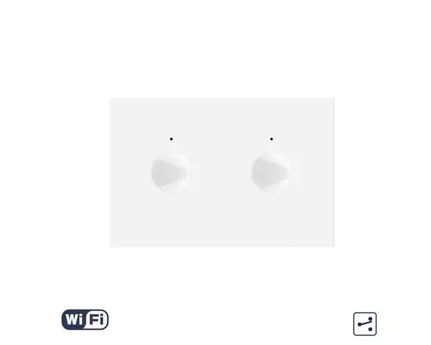 Modul Intrerupator Dublu Cap Scara / Cruce Wi-Fi cu Touch LIVOLO, standard italian  Serie Noua, Alb