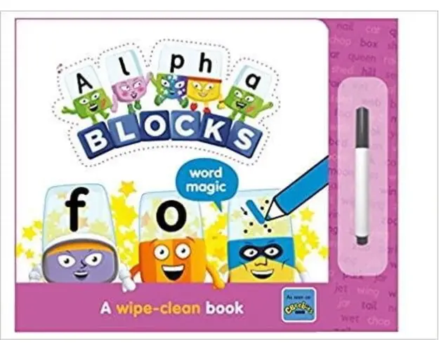 Carticica Scriu si Sterg Alphablocks - Cuvinte magice